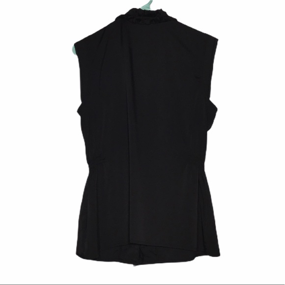 Converse Sheer Black Button Down Tank- Size Large - Picture 6 of 6